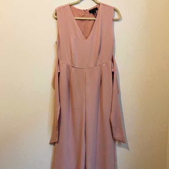 Tahari Maxi Silouette Pink Jumpsuit - Picture 1 of 4